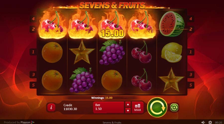 fruits and sevens slot